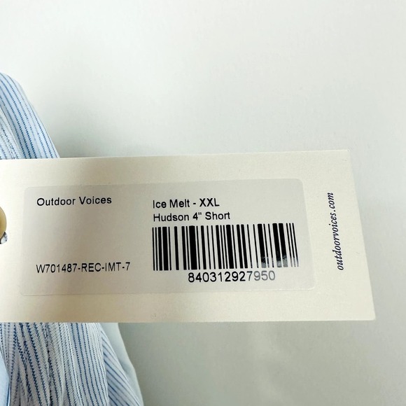 Outdoor Voices NWT Hudson 4" Short Ice Melt Size XXL - Picture 9 of 9